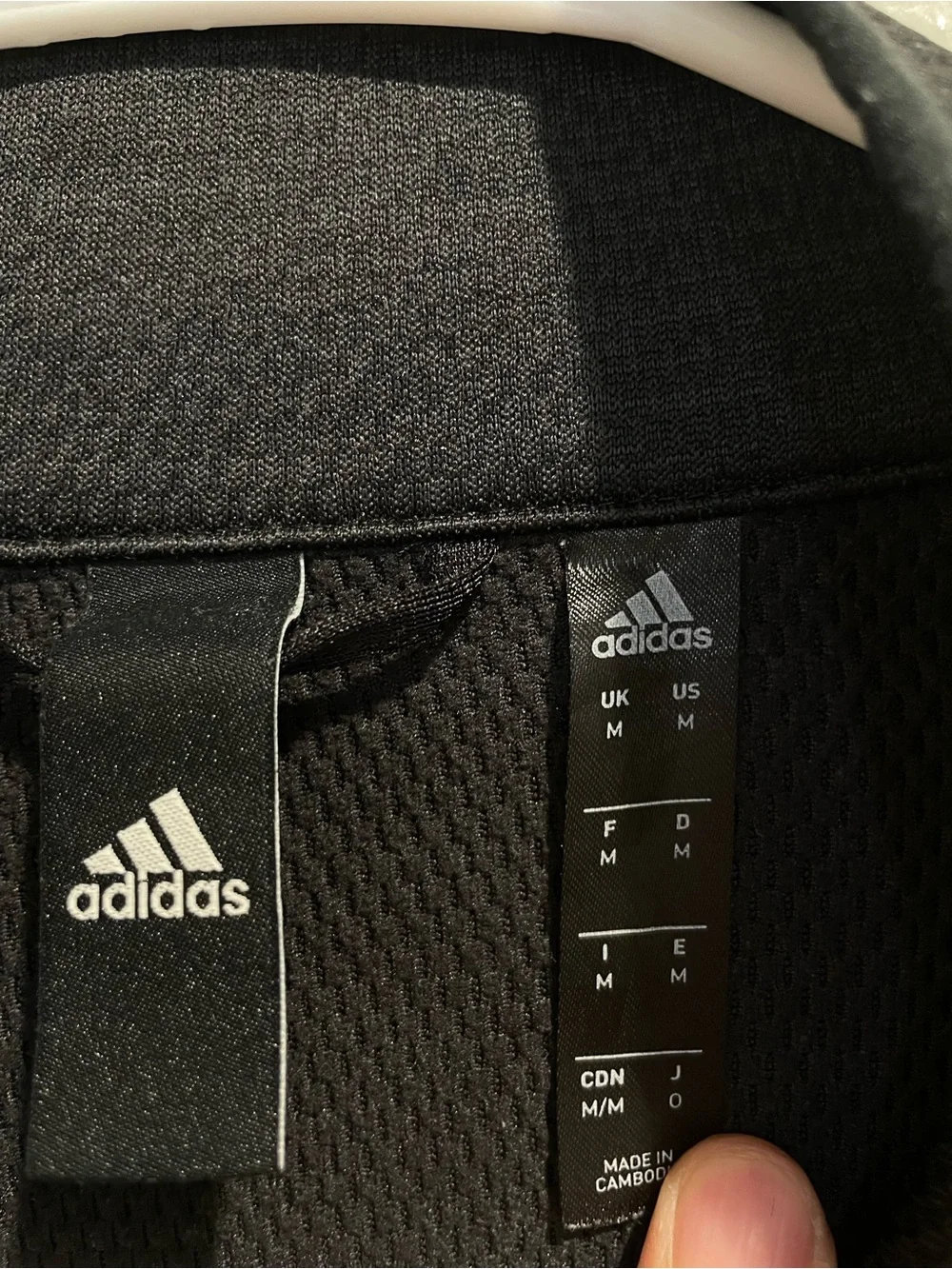 Adidas Mens M Black Climawarm 3 Stripe 1/4 Zip Pullover Performance Jacket